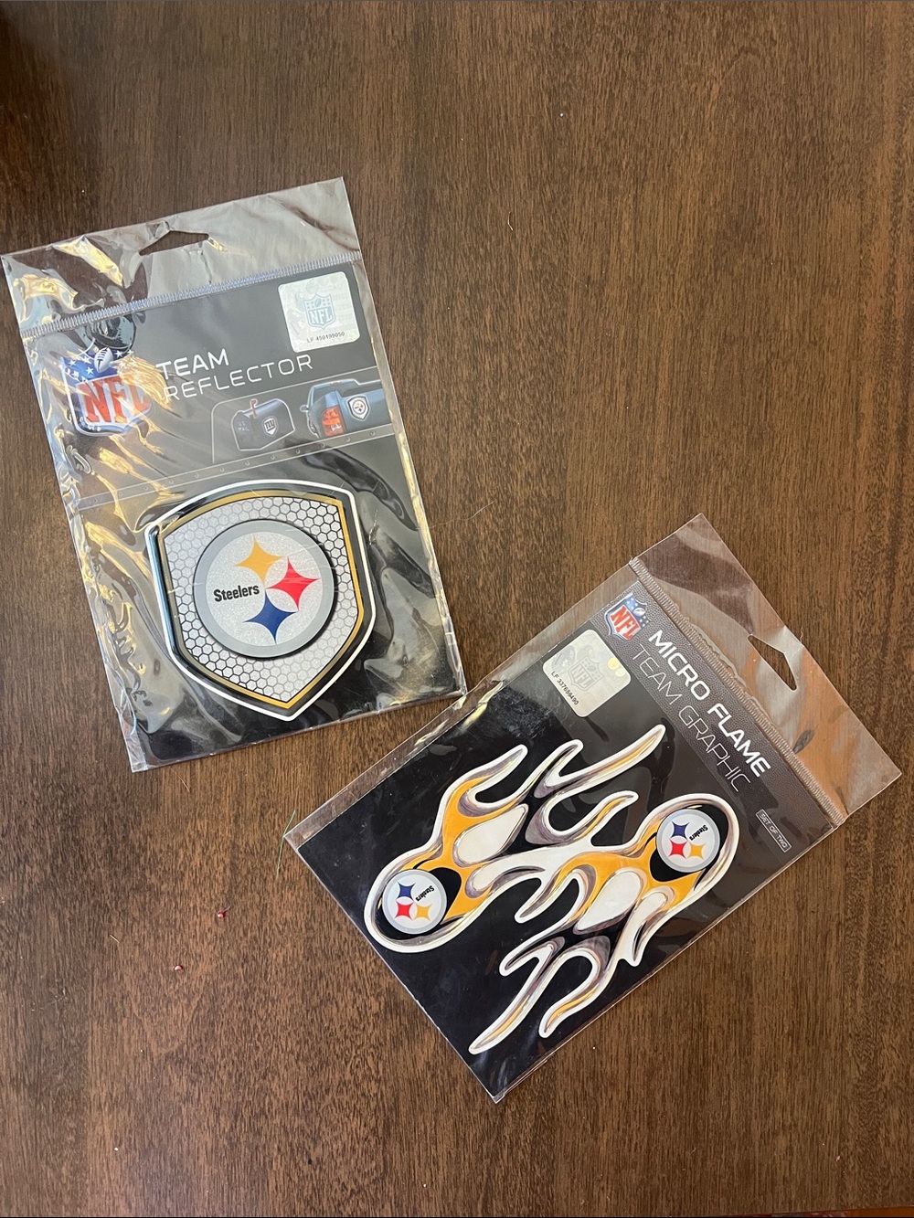 NFL Pittsburgh Steelers Black Yellow White Reflective Decals